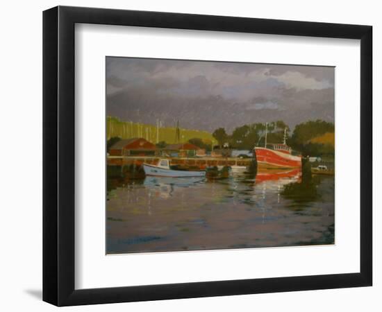 Fisherman's Quay, Salcombe-Jennifer Wright-Framed Giclee Print