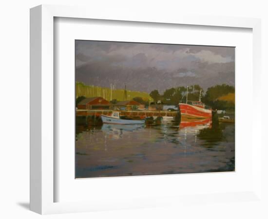 Fisherman's Quay, Salcombe-Jennifer Wright-Framed Giclee Print