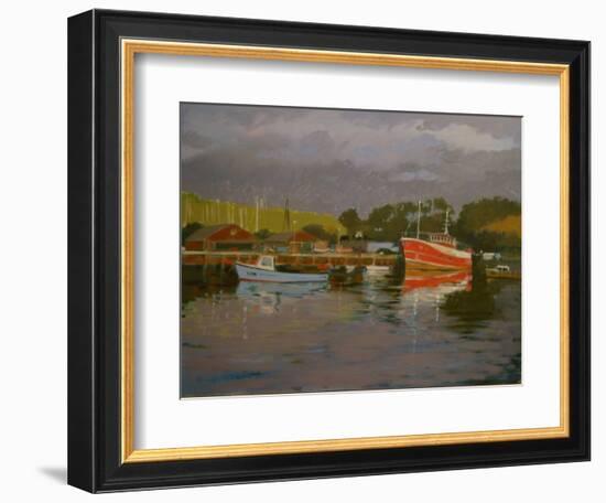 Fisherman's Quay, Salcombe-Jennifer Wright-Framed Giclee Print
