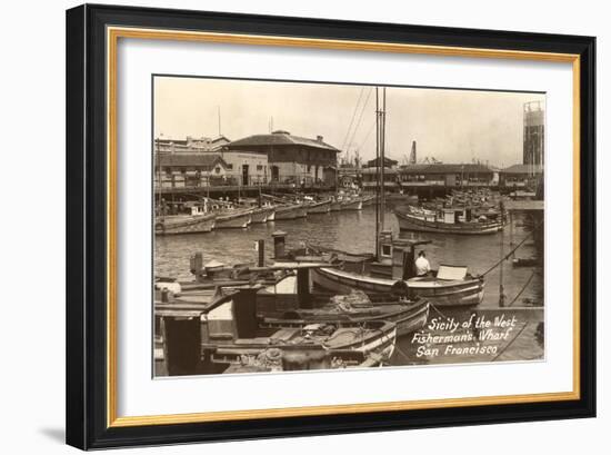 Fisherman's Wharf, San Francisco, California-null-Framed Art Print