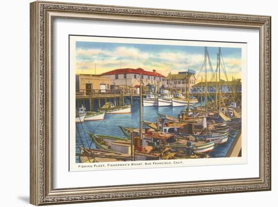 Fisherman's Wharf, San Francisco, California-null-Framed Art Print