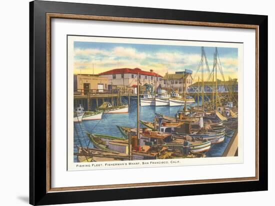 Fisherman's Wharf, San Francisco, California-null-Framed Art Print