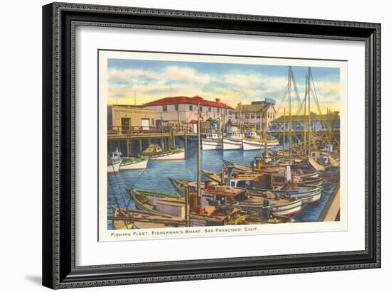 Fisherman's Wharf, San Francisco, California-null-Framed Art Print