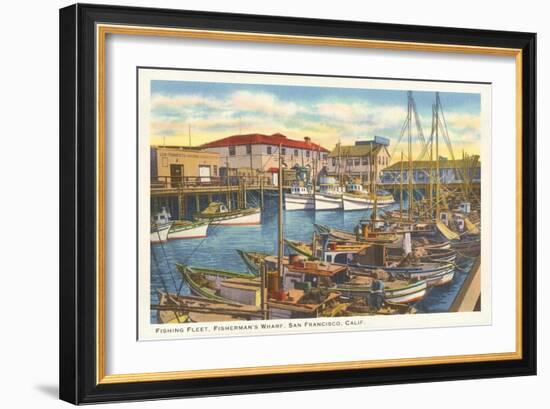 Fisherman's Wharf, San Francisco, California-null-Framed Art Print