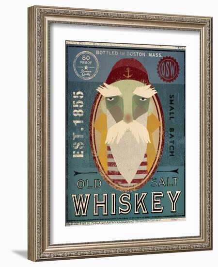 Fisherman VIII Old Salt Whiskey-Ryan Fowler-Framed Art Print