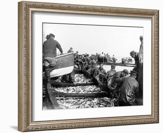 Fisherman with their Catch, C.1890-null-Framed Giclee Print