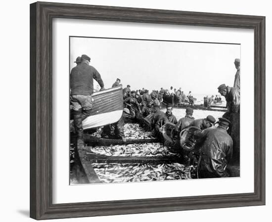 Fisherman with their Catch, C.1890-null-Framed Giclee Print