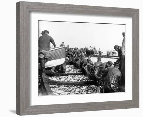 Fisherman with their Catch, C.1890-null-Framed Giclee Print