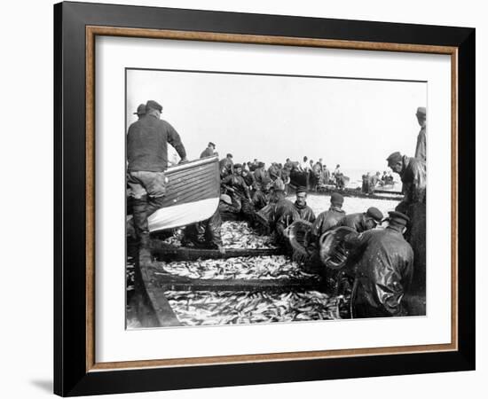 Fisherman with their Catch, C.1890-null-Framed Giclee Print