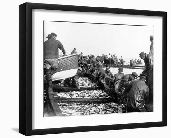 Fisherman with their Catch, C.1890-null-Framed Giclee Print