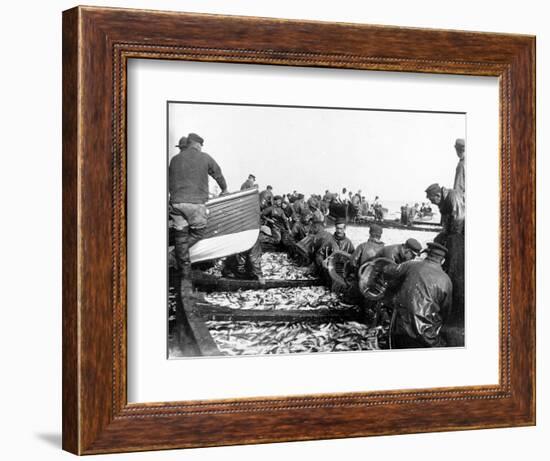 Fisherman with their Catch, C.1890-null-Framed Giclee Print