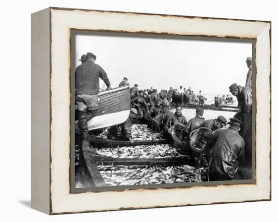 Fisherman with their Catch, C.1890-null-Framed Premier Image Canvas