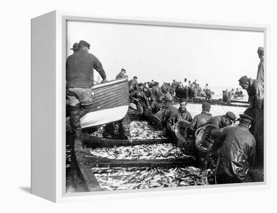 Fisherman with their Catch, C.1890-null-Framed Premier Image Canvas