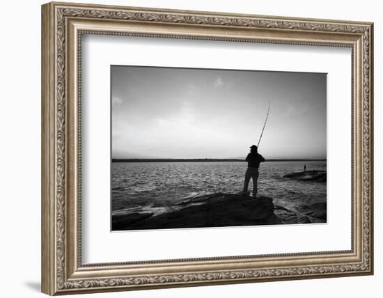 Fisherman-Stephen Gassman-Framed Art Print