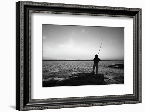 Fisherman-Stephen Gassman-Framed Art Print