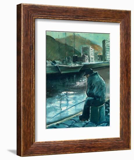 fisherman-Pol Ledent-Framed Art Print