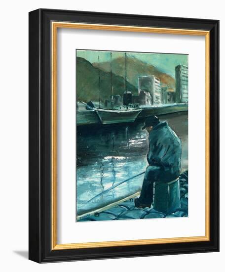 fisherman-Pol Ledent-Framed Art Print