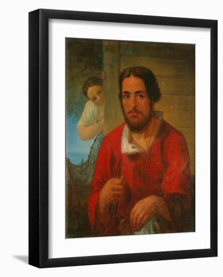 Fisherman-Pyotr Zakharovich Zakharov-Framed Giclee Print