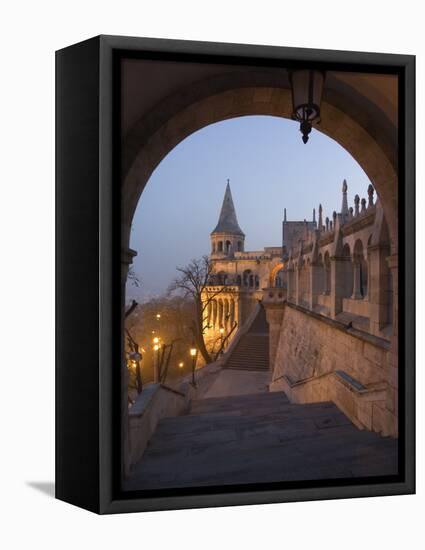 Fishermans Bastion, Castle Hill Area, Budapest, Hungary-Christian Kober-Framed Premier Image Canvas