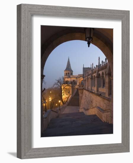 Fishermans Bastion, Castle Hill Area, Budapest, Hungary-Christian Kober-Framed Photographic Print