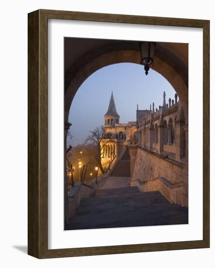 Fishermans Bastion, Castle Hill Area, Budapest, Hungary-Christian Kober-Framed Photographic Print