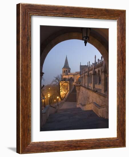 Fishermans Bastion, Castle Hill Area, Budapest, Hungary-Christian Kober-Framed Photographic Print