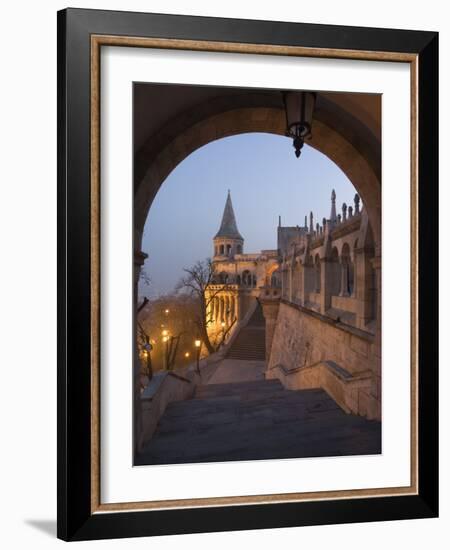 Fishermans Bastion, Castle Hill Area, Budapest, Hungary-Christian Kober-Framed Photographic Print