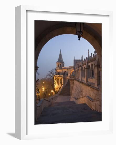 Fishermans Bastion, Castle Hill Area, Budapest, Hungary-Christian Kober-Framed Photographic Print