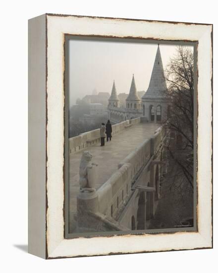 Fishermans Bastion, Castle Hill Area, Budapest, Hungary-Christian Kober-Framed Premier Image Canvas