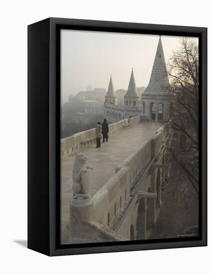 Fishermans Bastion, Castle Hill Area, Budapest, Hungary-Christian Kober-Framed Premier Image Canvas