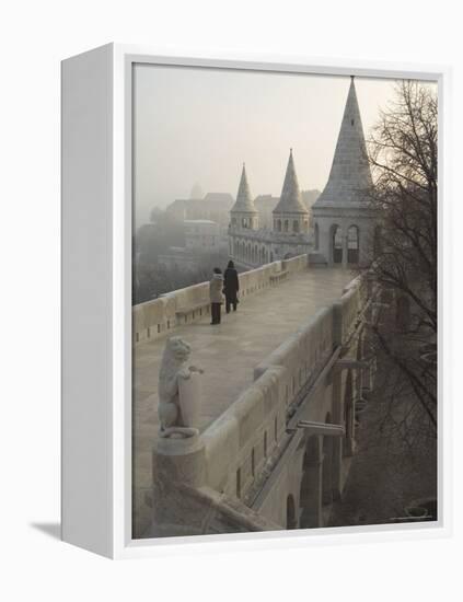 Fishermans Bastion, Castle Hill Area, Budapest, Hungary-Christian Kober-Framed Premier Image Canvas