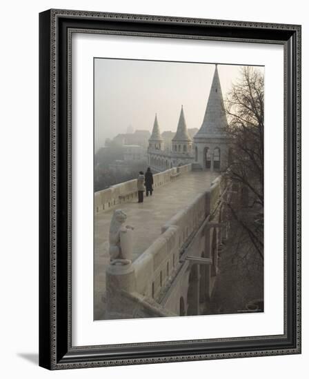 Fishermans Bastion, Castle Hill Area, Budapest, Hungary-Christian Kober-Framed Photographic Print