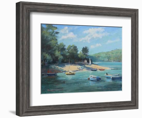 Fishermans Cove Salcombe, 2016-Jennifer Wright-Framed Giclee Print