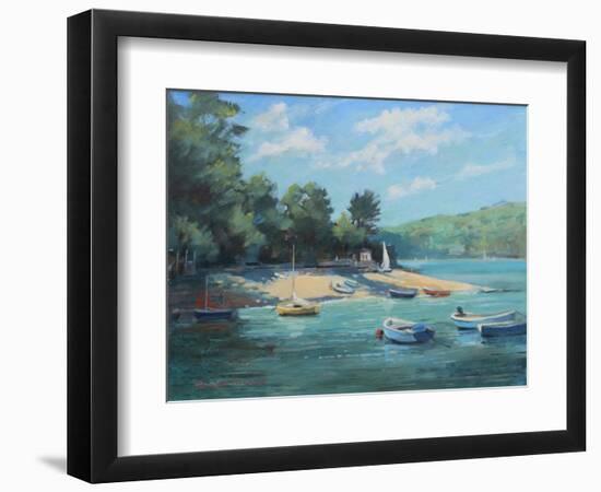 Fishermans Cove Salcombe, 2016-Jennifer Wright-Framed Giclee Print