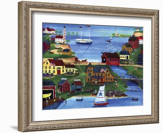 Fishermans Cove-Cheryl Bartley-Framed Giclee Print