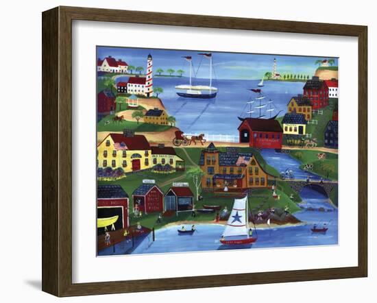 Fishermans Cove-Cheryl Bartley-Framed Giclee Print