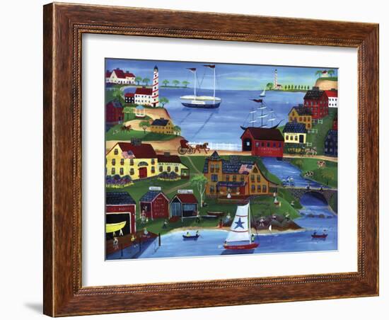 Fishermans Cove-Cheryl Bartley-Framed Giclee Print