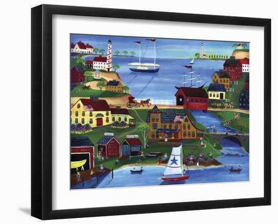 Fishermans Cove-Cheryl Bartley-Framed Giclee Print