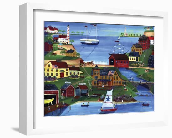 Fishermans Cove-Cheryl Bartley-Framed Giclee Print