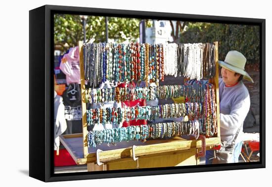 Fishermans Wharf Street vendor Booth, San Francisco, California-Anna Miller-Framed Premier Image Canvas