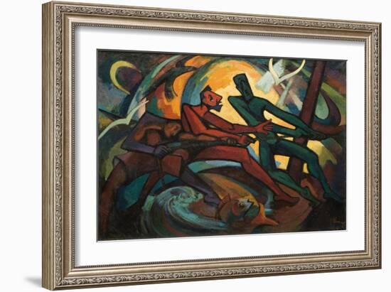 Fishermen, 1961-Emil Parrag-Framed Giclee Print