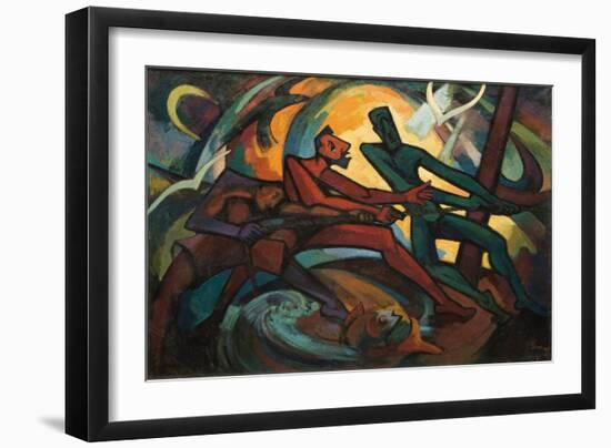 Fishermen, 1961-Emil Parrag-Framed Giclee Print