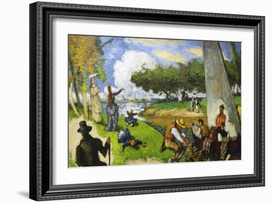 Fishermen - a Fantastic Scene-Paul C?zanne-Framed Art Print