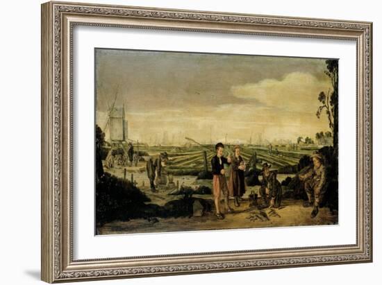 Fishermen and Farmers-Arent Arentsz-Framed Art Print