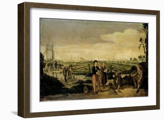 Fishermen and Farmers-Arent Arentsz-Framed Art Print