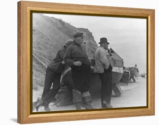 Fishermen at Overstrand-Staniland Pugh-Framed Premier Image Canvas