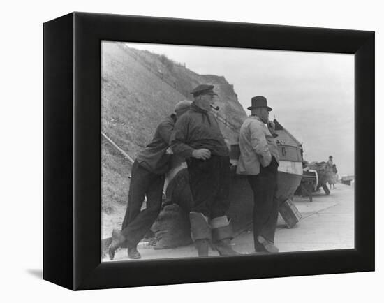 Fishermen at Overstrand-Staniland Pugh-Framed Premier Image Canvas