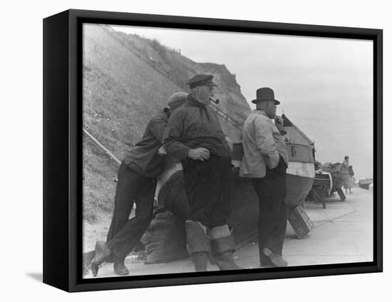 Fishermen at Overstrand-Staniland Pugh-Framed Premier Image Canvas