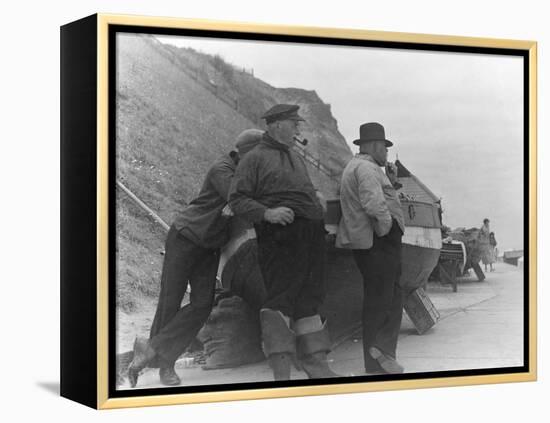 Fishermen at Overstrand-Staniland Pugh-Framed Premier Image Canvas