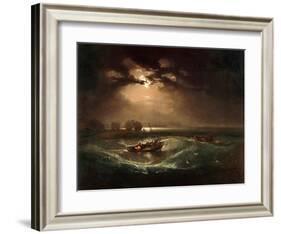 Fishermen at Sea, The Cholmeley Sea Piece, 1796-J^ M^ W^ Turner-Framed Giclee Print